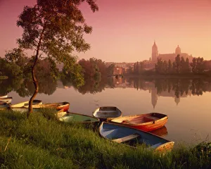 Cathedral and River Tormes, Salamanca, Castile Leon, Spain