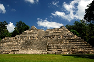Central America, Belize, Chiquibul Forest Reserve, Caracol. Caracol, Spanish for snail