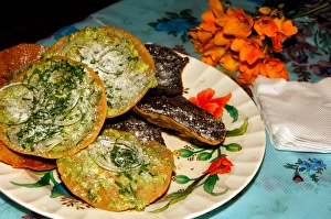 Central America, Guatemala, Guatemala City. Typical Guatemalan food. Homemade corn