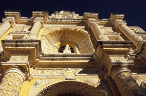 Antigua Prints: Central America, Guatemala, Highlands, Antigua, La Merced Church