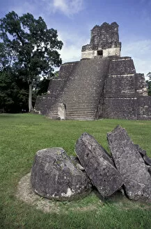 Images Dated 7th March 2005: Central America, Guatemala, Tikal great plaza