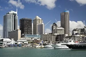 Images Dated 27th November 2006: Central Business District, Viaduct Basin and Superyachts, Auckland, North Island, New Zealand