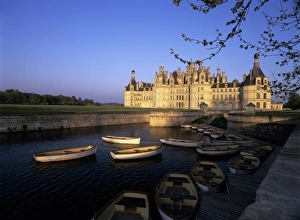 Loire Valley Prints: Chambord Chateau, Loire Valley, Loir-et-Cher, France