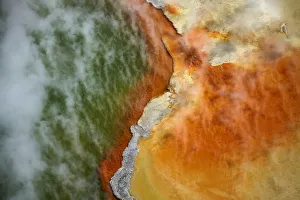Champagne Pool and Artists Palette, Waiotapu Thermal Reserve, near Rotorua, North Island