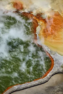 Champagne Pool and Artists Palette, Waiotapu Thermal Reserve, near Rotorua, North Island