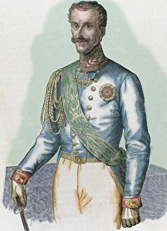 Military Uniform Prints: Charles Albert (Turin 1798-Porto, Portugal, 1849)