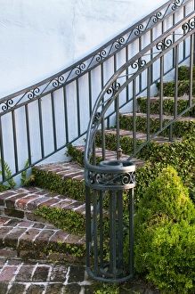 Images Dated 9th April 2010: Charleston, South Carolina, USA. A stairway in the historic district of Charleston