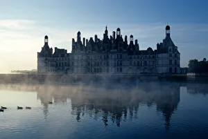 Wealth Prints: Chateau Chambord at dawn, Loir-et-Cher, Loire Valley, France