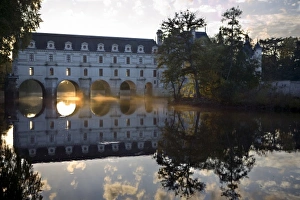 Loire Valley Prints: Chateau of Chenonceau, River Cher, Indre-et-Loire, Loire Valley, Centre, France