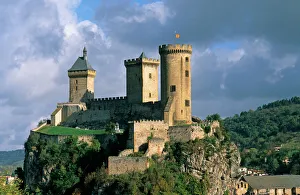 Safety Prints: Chateau Comtal (Chateau of the Counts of Foix). Foix; Ariege; France