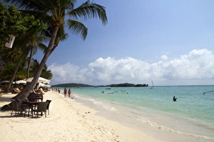 Paradise Prints: Chaweng beach and the Gulf of Thailand on the island of Ko Samui, Thailand