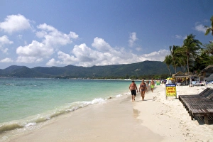 Chaweng beach and the Gulf of Thailand on the island of Ko Samui, Thailand