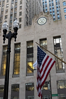 Finance Prints: Chicago Board of Trade Building in Chicago Loop