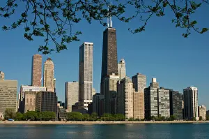Sky Line Prints: Chicago skyline and Lake Michigan, Lake Shore Drive and Michigan Avenue