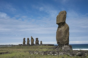 Polynesia Prints: Chile, Easter Island aka Rapa Nui, Hanga Roa
