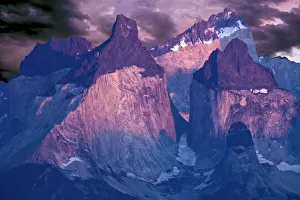 Patagonia Prints: Chile, Patagonia. Torres del Paine National Park at sunrise