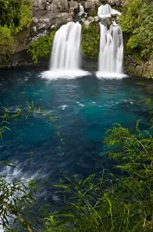 Images Dated 20th March 2010: Chile. South America. Waterfalls at Ojos del Caburga (or Ojos del Caburgua)
