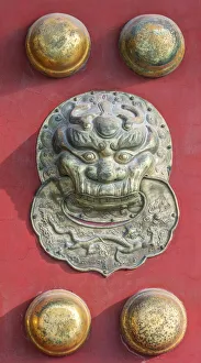 Architecture Prints: China, Beijing. Forbidden Citys imperial dragon