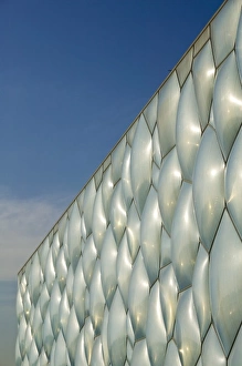 Eastern Asia Prints: China, Beijing. National Aquatics Center Exterior, Swimming Venue for the 2008 Summer