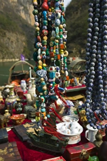 CHINA, Chongqing Province, Wushan. Riverboat Port at Little Three Gorges Staging