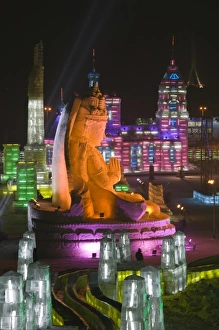 CHINA, Heilongjiang Province, Haerbin (Harbin). Haerbin Ice and Snow World Festival-All