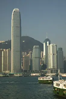 South China Sea Prints: CHINA, Hong Kong. Central Hong Kong and Two International Financial Centre building