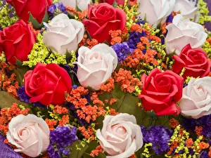 China, Hong Kong. Flower market