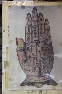 Future Prints: China, Hong Kong. Sik Sik Yuan Wong Tai Sin Temple. Fortune tellers chart