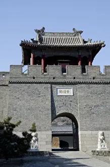 Great Wall Prints: China, Ji Province, Tianjin. The Great Wall of China at Huangyaguan