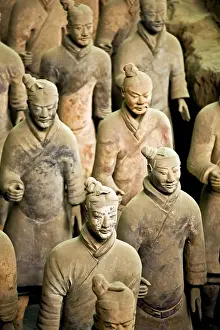 Images Dated 13th September 2007: China, Xi an, Qin Shi Huang Di Mausoleum with Terracotta warriors