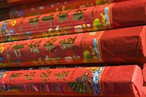 Incense Prints: China, Zhenjiang. Incense in the Jinshan (Golden Hill) Temple
