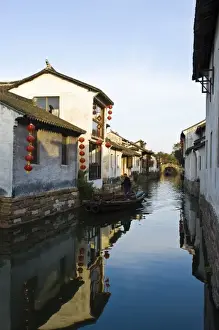 Images Dated 17th November 2008: China, Zhouzhuang. Historic Zhouzhuang Water Village
