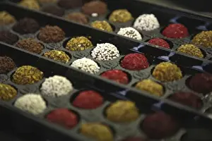Manufacture Prints: The chocolate manufactured by Pure Chocolate Company in Pure Village. Riga. Latvia