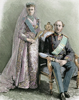 Royalty Prints: Christian IX (Gottorp, 1818-Copenhagen, 1906). King of Denmark (1863-1906), was