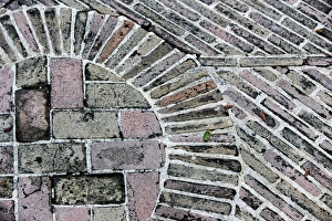 Images Dated 31st January 2015: Christiansted, Saint Croix, US Virgin Islands. Architectural detail. Sidewalk