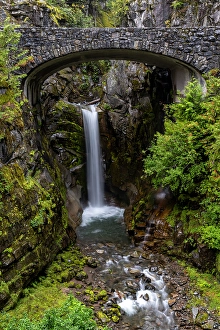Images Dated 8th October 2023: Christine Falls n Mount Rainier National Park, Washington State, USA