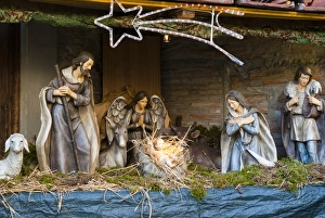 Christmas Crib at Piazza Duomo, Firenze, Tuscany, Italy