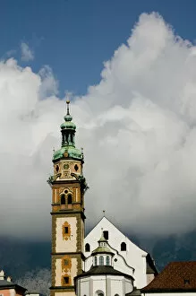 Images Dated 4th October 2004: Church, Hall in Tirol, Austria