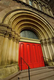 Pennsylvania Prints: Church of the Holy Trinity Episcopal churchs red door in Rittenhouse Square