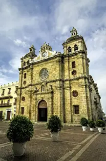 Old City Prints: Church - iglesia - of San Pedro Claver in the Plaza de San Pedro Claver, Old City