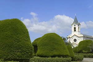 Church in Public Square, Punta Arenas, Chile