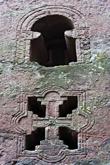 Amhara Prints: Church of Saint Uraiel, one of the rock hewn churches in Lalibela (UNESCO World Heritage Site)
