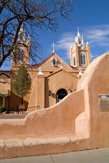 Tribe Prints: Church of San Felipe, Old Town, De Neri, Albuquerque, New Mexico, USA