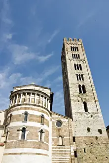 Historical Landmark Prints: Church of San Frediano, Lucca, Tuscany, Italy, Europe
