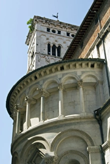 Historical Landmark Prints: Church of San Michele in Foro, Lucca, Tuscany, Italy, Europe