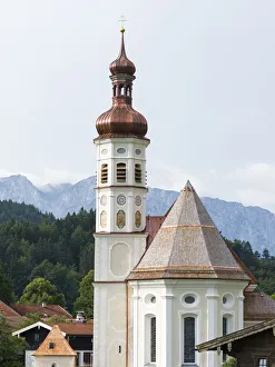 Images Dated 30th March 2021: Church Sankt Michael. Village Sachrang in the Chiemgau in the Bavarian alps