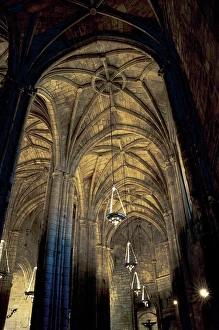 15th Century Prints: Church of Santa Maria. Built between the XII and XV centuries. Transitional style