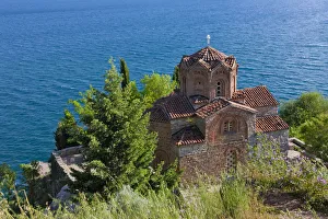 Church of St. John the Theologian at Kaneo on the shores of Lake Ohrid, Republic
