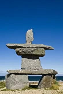 Images Dated 15th August 2008: Churchill, Manitoba. Inukshuk