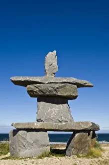 Churchill Prints: Churchill, Manitoba. Inukshuk